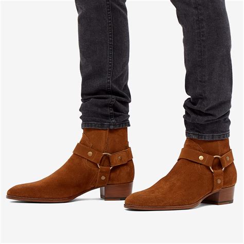 wyatt ysl|Saint Laurent 40mm Wyatt Harness Boots .